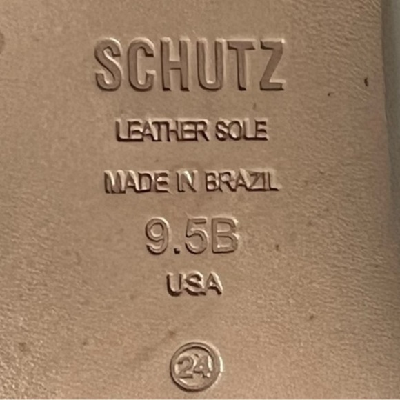 🌻NEW Schutz White Magali Mid Bone Color Leather Bootie Size 9.5 - Picture 11 of 11